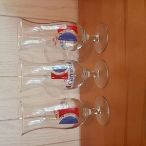 Set of 3 - Carnival Cruise Line Cocktail Hurricane Beverage Glasses